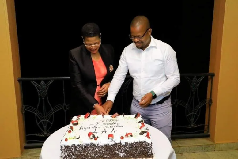 Anita Among, the speaker of parliament for Uganda, and Moses Magogo, the head of FUFA, welcome twins: Happy news from Honorable Thomas Tayebwa