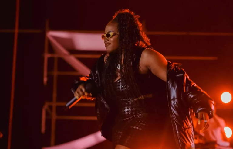 Shorts on Martha Mukisa's crotch split, causing a wardrobe malfunction