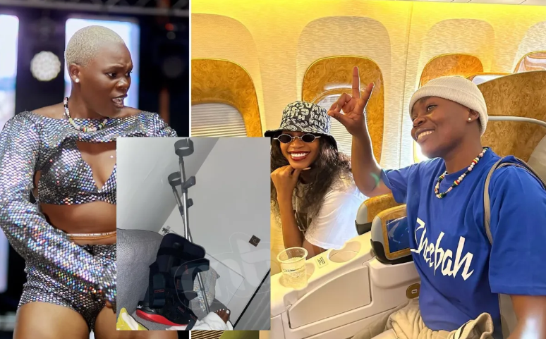 Ritah Dancehall takes a break from the stage to recover from an injury sustained in London.